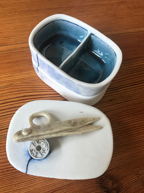 Stacked Form with Scissors