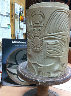Mimbre Totem pole part