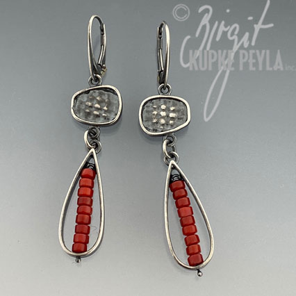 Coral Dangle Earring