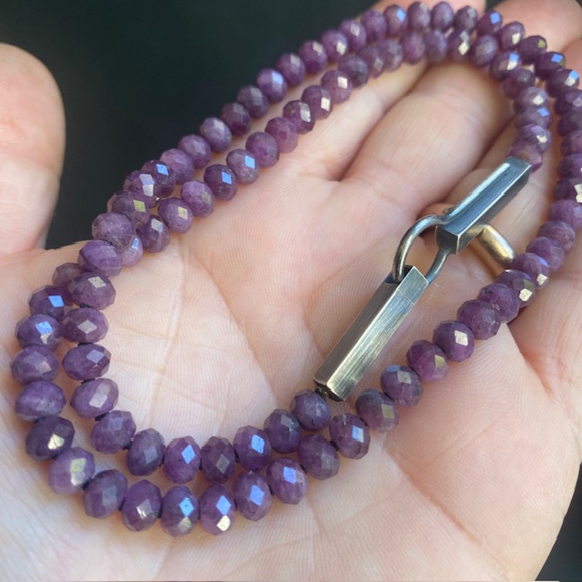 Purple Sapphire Necklace